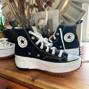 COPY - Converse black STARS size 8 platform sneaker